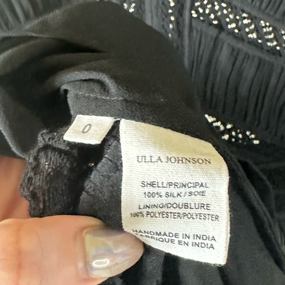 Ulla Johnson Silk Chiffon Sheer Lace Kitty Dress - Picture 9 of 10